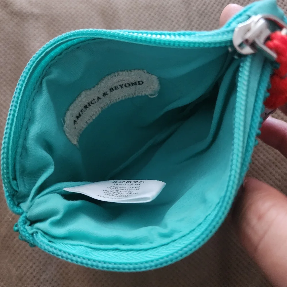 America & Beyond Vitamin Sea Beaded Zip Pouch Coin Purse